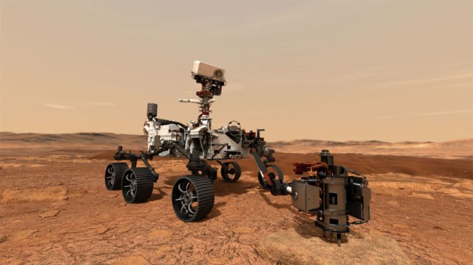 Robot Perseverance od NASA má za úkol hledat stopy po minulém životě na Marsu