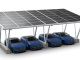 Čínský výrobce Enerack vyrobil hliníkový solární přístřešek pro auta. Pojme všechny typy a velikosti solárních panelů