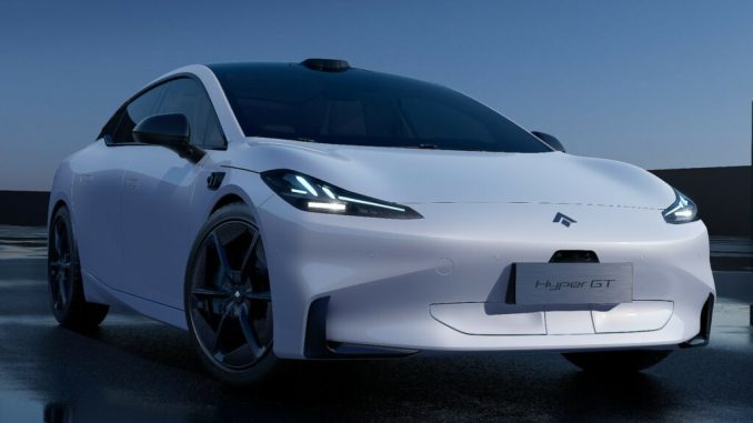 Čínská značka Aion odhalila na autosalonu v roce 2022 nový model Hyper GT a uvedla, že součinitel odporu vzduchu má rekordní hodnotu 0,19
