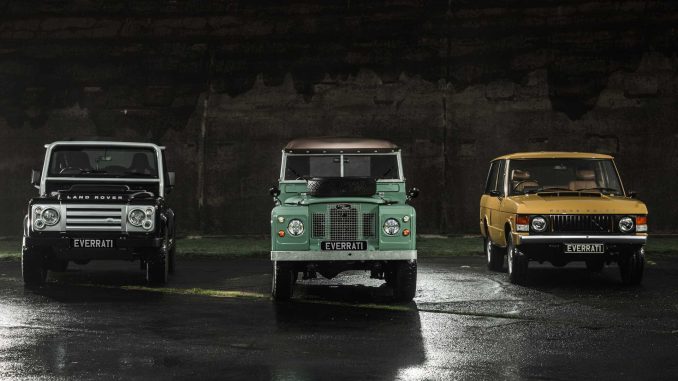 Společnost Everrati Automotive rozšířila svou nabídku o verze Range Rover Classic a Land Rover Defender s nulovými emisemi