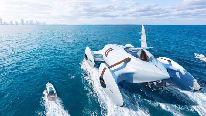 Společnost Andy Waugh Yacht Design připravuje nový koncept katamaránu Decadence, který se nechal inspirovat automobily z minulého století