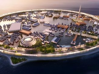 Výroba potravin, zdravotnické zařízení, pohřebiště, ochrana před tsunami - to vše zahrnuje nový projekt námořního města s názvem Dogen City