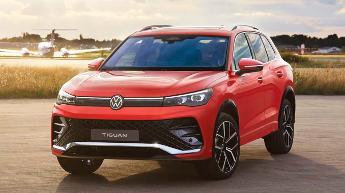 Volkswagen Tiguan třetí generace má evropskou premiéru. Do Spojených států se dostane příští rok, a to na karoserii s prodlouženým rozvorem