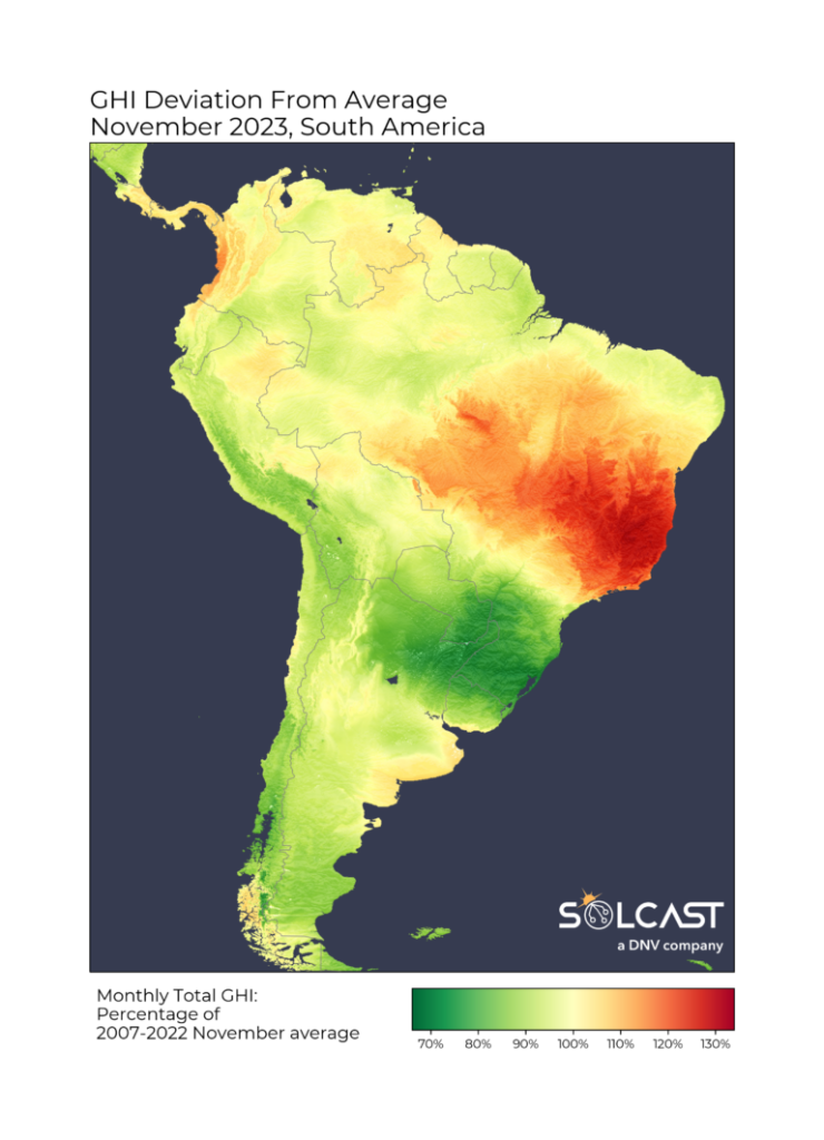 Vlhkost z El Niña ovlivňují jihoamerické FV záření