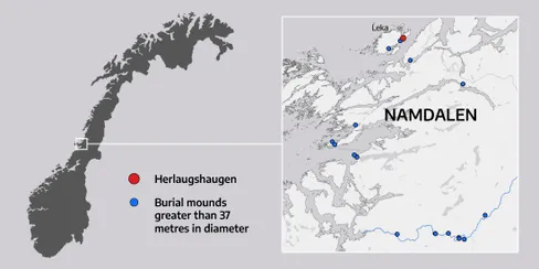Lodní hrob objevený ve Skandinávii