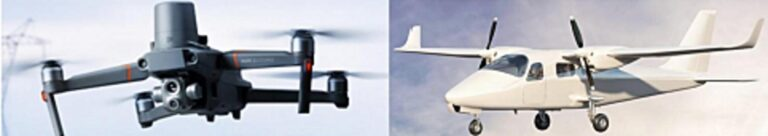 Výkon dronů vs. letadel pro kontrolu FVE