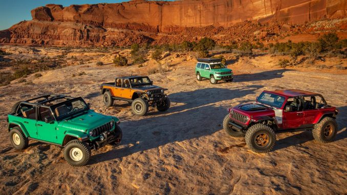 Tato část roku pro nadšence do Jeepů znamená, že je čas na každoroční Velikonoční Jeep Safari. Představí se čtyři barevné koncepční vozy