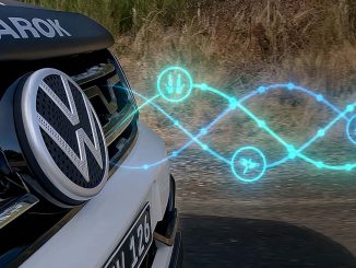 Volkswagen představil speciální odznak, který má zabudované směrové reproduktory, které vysílají paprsek zvuku, aby ochránil klokany