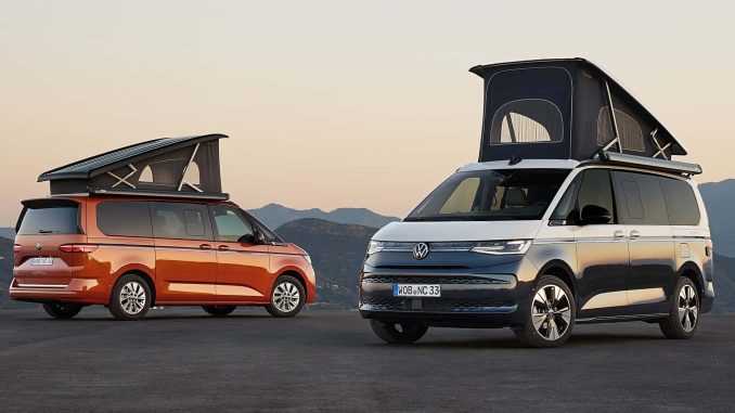 Volkswagen přepracoval svůj obytný vůz California Camper Van pro evropský trh. Mini obytný vůz nabízí nový hybridní pohon a je prostornější
