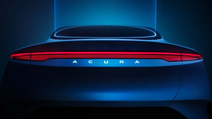 Na Monterey Car Week luxusní značka Acura předvádí koncept elektrického SUV s názvem Performance, který je předzvěstí příštího sériového EV